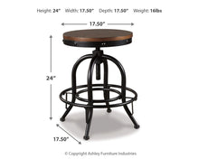 Load image into Gallery viewer, Valebeck Counter Height Bar Stool