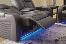 Load image into Gallery viewer, Fyne-Dyme Power Reclining Loveseat with Console
