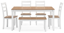 Load image into Gallery viewer, Gesthaven Dining Table with 4 Chairs and Bench (Set of 6)