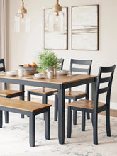 Load image into Gallery viewer, Gesthaven Dining Table with 4 Chairs and Bench (Set of 6)
