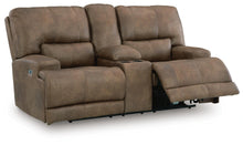 Load image into Gallery viewer, Beckley Place Power Reclining Loveseat with Console