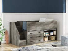 Load image into Gallery viewer, Frandern Loft Bed with Bookcase and Drawer Storage