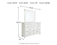 Load image into Gallery viewer, Kanwyn Dresser and Mirror