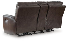Load image into Gallery viewer, Crossplex Power Reclining Loveseat with Console