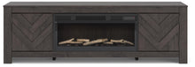 Load image into Gallery viewer, Cayboni 71" TV Stand with Electric Fireplace