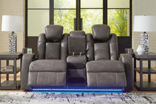 Load image into Gallery viewer, Fyne-Dyme Power Reclining Loveseat with Console