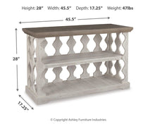 Load image into Gallery viewer, Havalance Sofa/Console Table