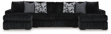 Load image into Gallery viewer, Midnight-Madness Sectional with Chaise
