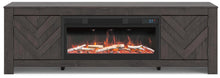 Load image into Gallery viewer, Cayboni 71" TV Stand with Electric Fireplace