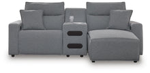Load image into Gallery viewer, Modmax II Power Reclining Sectional with Chaise and Audio Console
