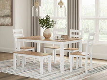 Load image into Gallery viewer, Gesthaven Dining Table with 4 Chairs and Bench (Set of 6)
