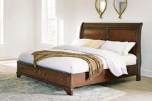 Load image into Gallery viewer, Trellington Sleigh Storage Bed

