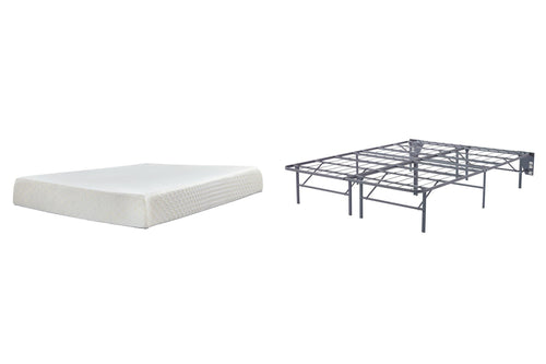 10 Inch Chime Memory Foam Mattress Set - 46 Furniture and Mattress Gallery