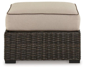 Coastline Bay Outdoor Ottoman with Cushion