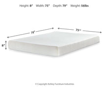 Load image into Gallery viewer, Chime 8 Inch Memory Foam Mattress in a Box

