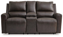 Load image into Gallery viewer, Boxmere Power Reclining Loveseat with Console
