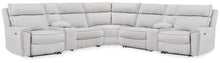 Load image into Gallery viewer, Social Pointe Reclining Sectional with Storage Consoles
