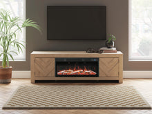Load image into Gallery viewer, Cayboni 71" TV Stand with Electric Fireplace
