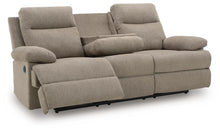 Load image into Gallery viewer, Side-Swipe Reclining Sofa with Drop Down Table
